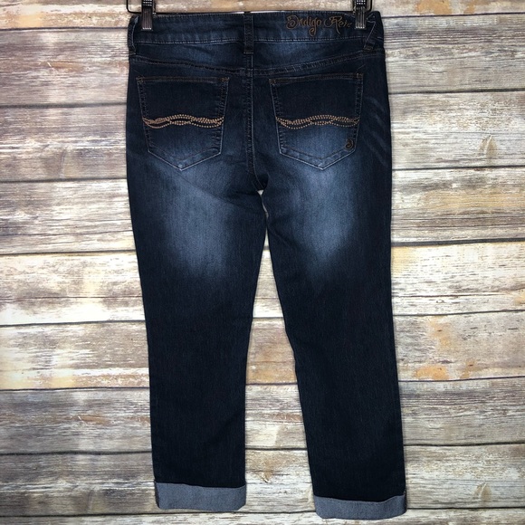 indigo rein capri jeans